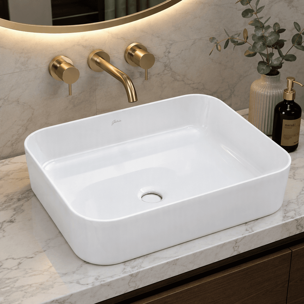 روشویی روکابینتی گاتریا مدل مستطیل GSF-1789576000649-401