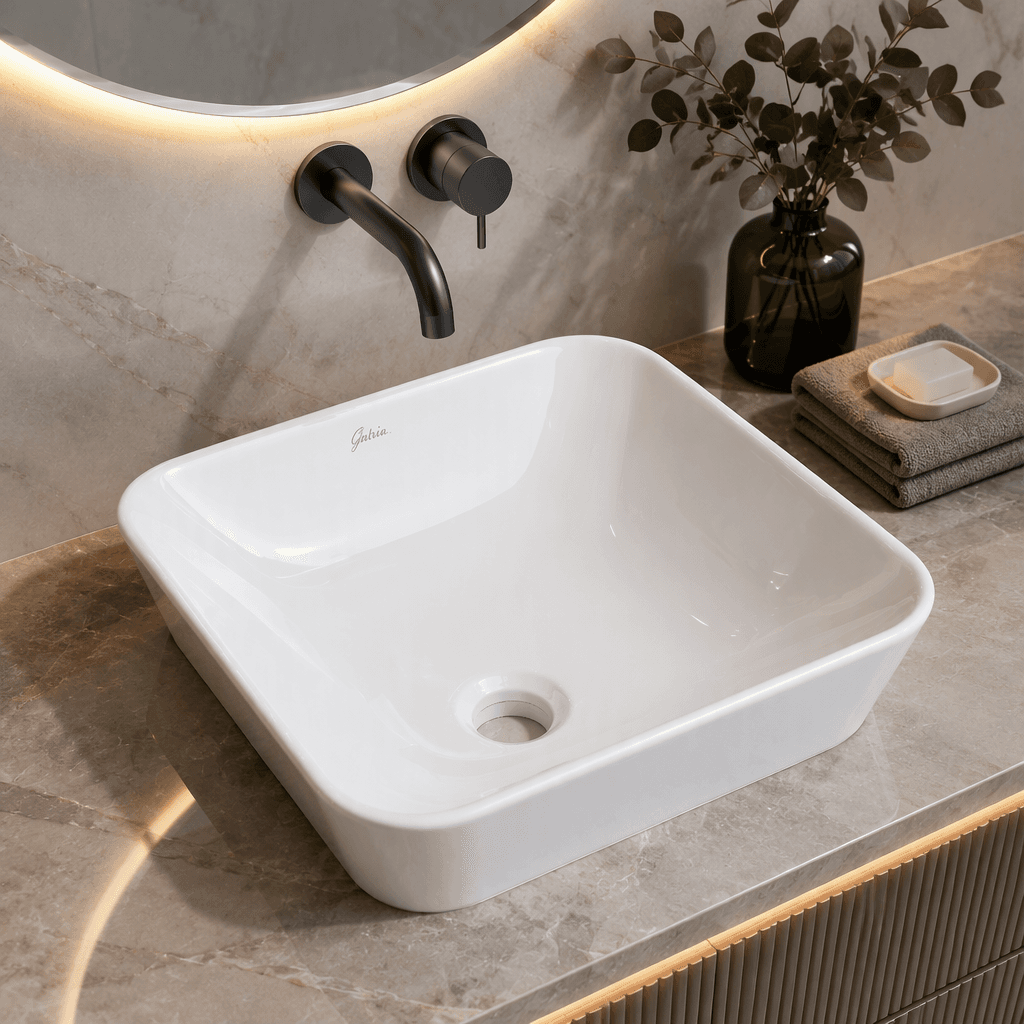 روشویی روکابینتی گاتریا مدل مربع ساده توکار-1789582091990-584